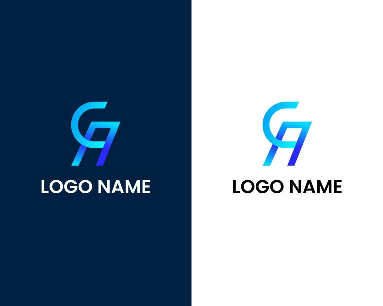 letter g en o modern logo ontwerpsjabloon vector