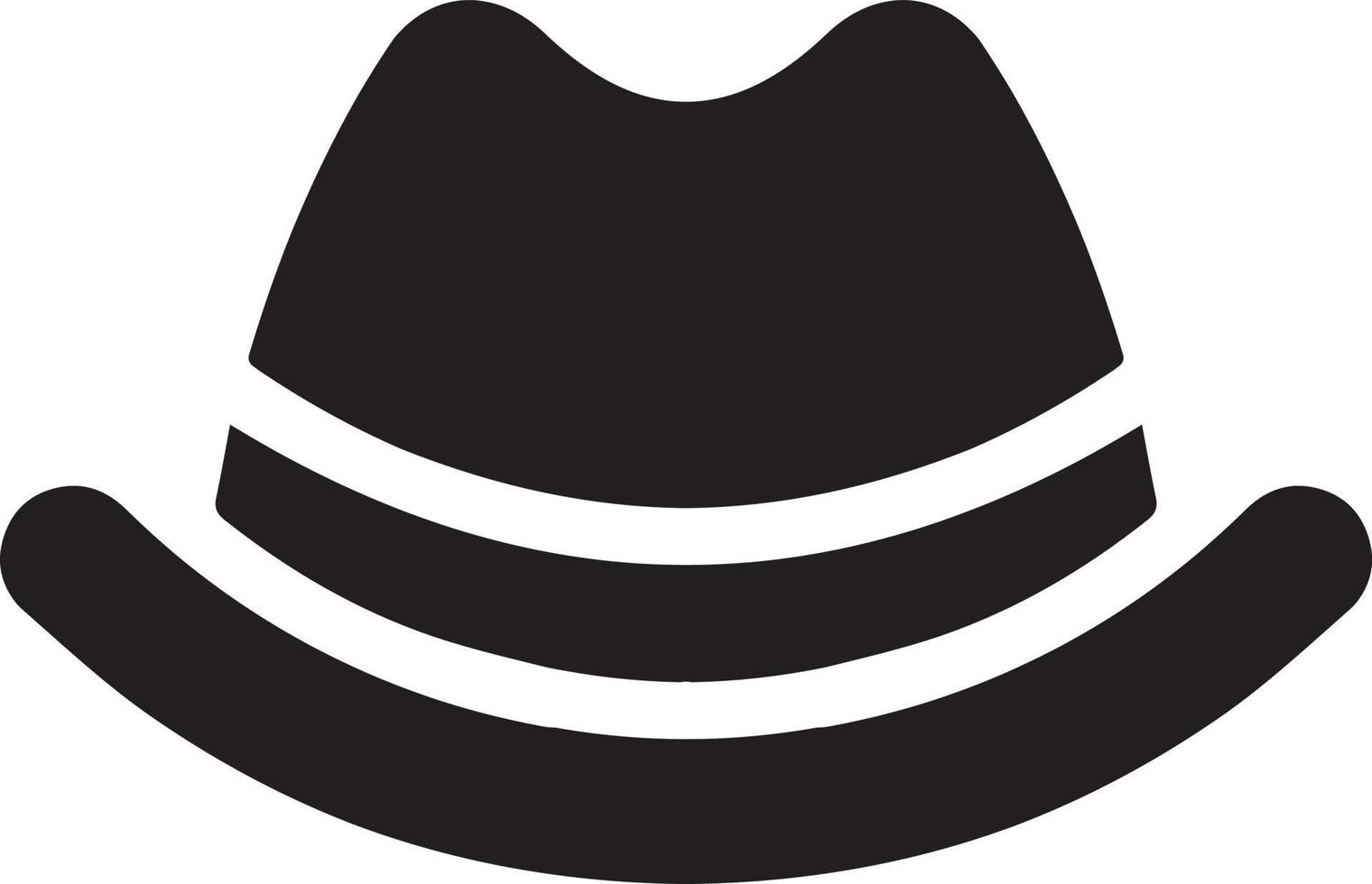 illustratie van een hoed met een lint vector