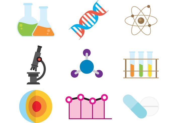 Wetenschappelijke Vector Pictogrammen