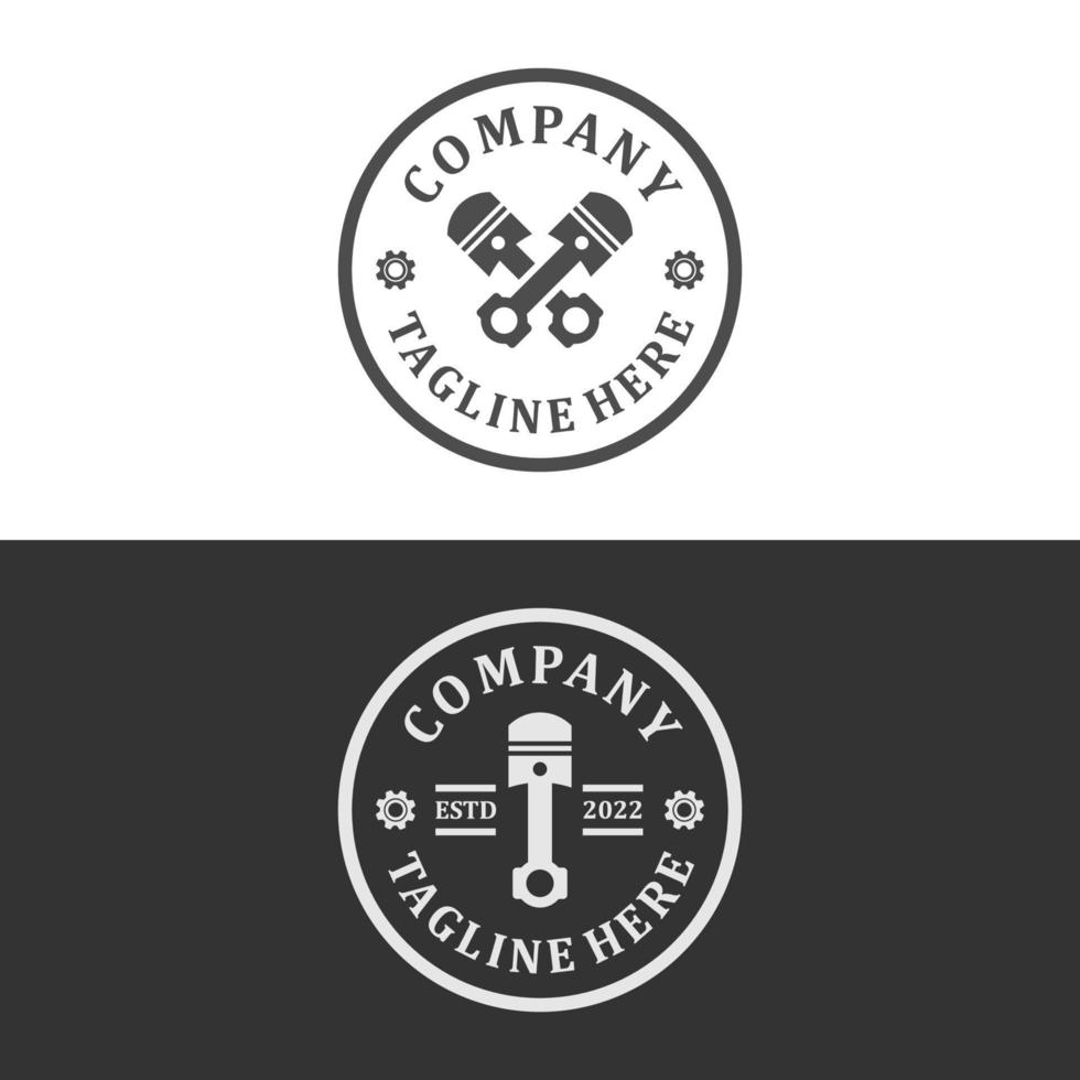 reparatie winkel vintage logo ontwerp vector