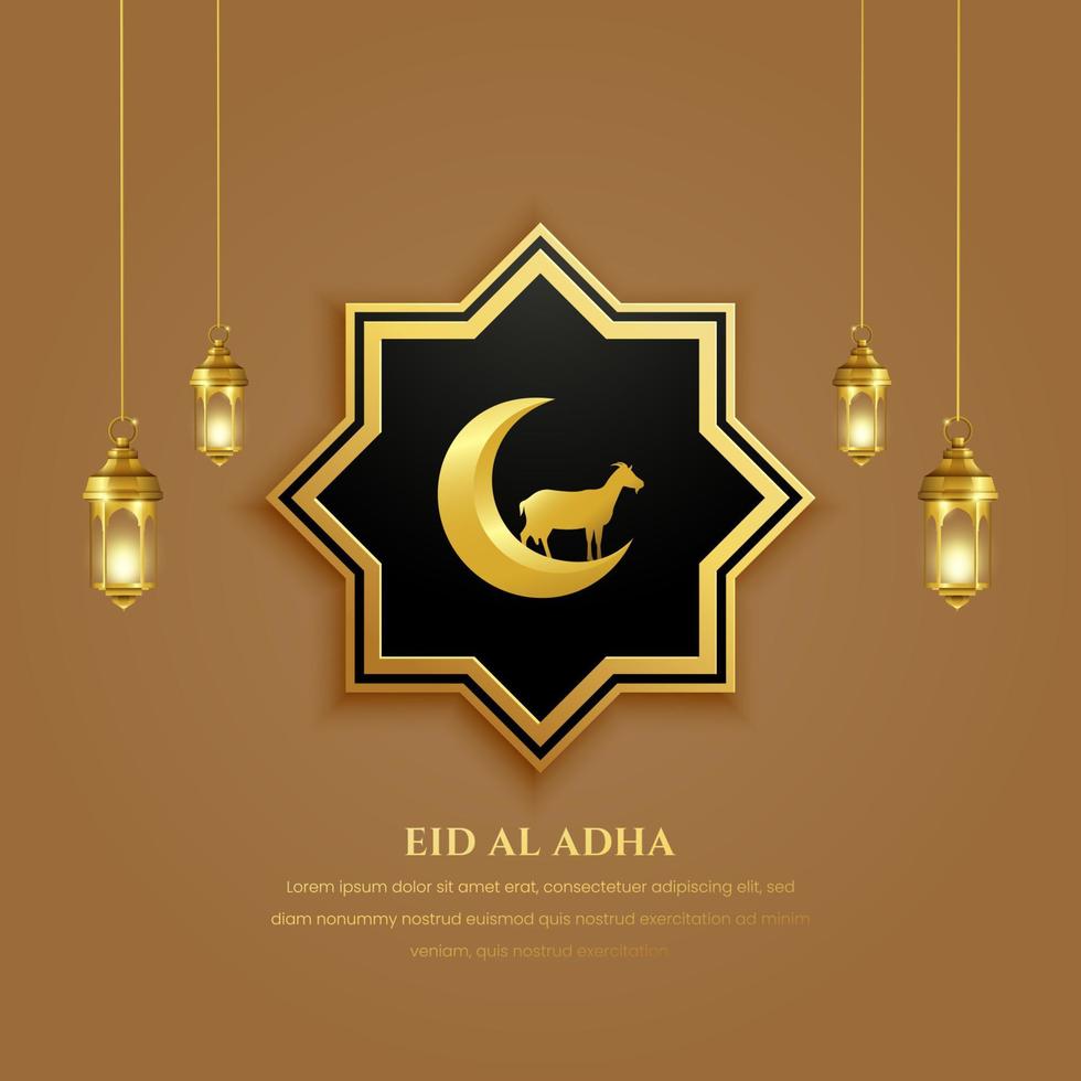 eid mubarak islamitische wenskaart, poster, bannerontwerp, vectorillustratie vector