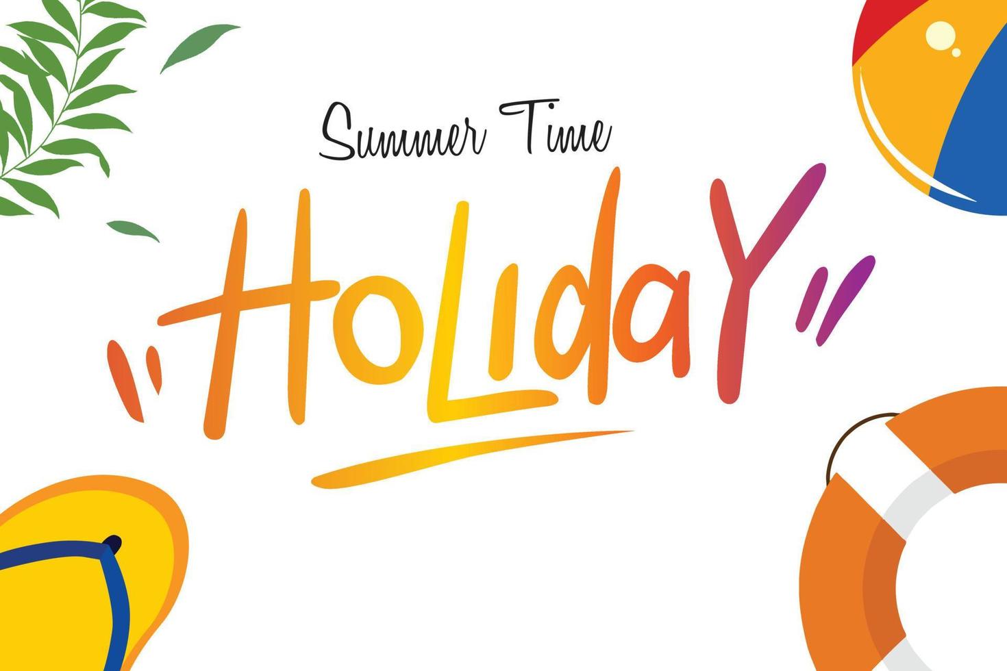 achtergrond illustrator zomer tijd vakantie sjabloon vector