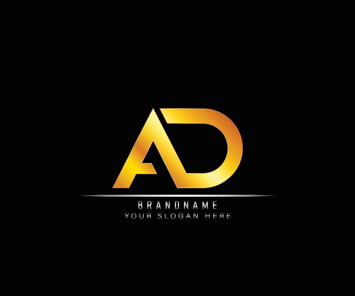 creatief elegant trendy modern monogram logo ontwerp gouden kleur advertentie aanvankelijk gebaseerd alfabet pictogram logo vector