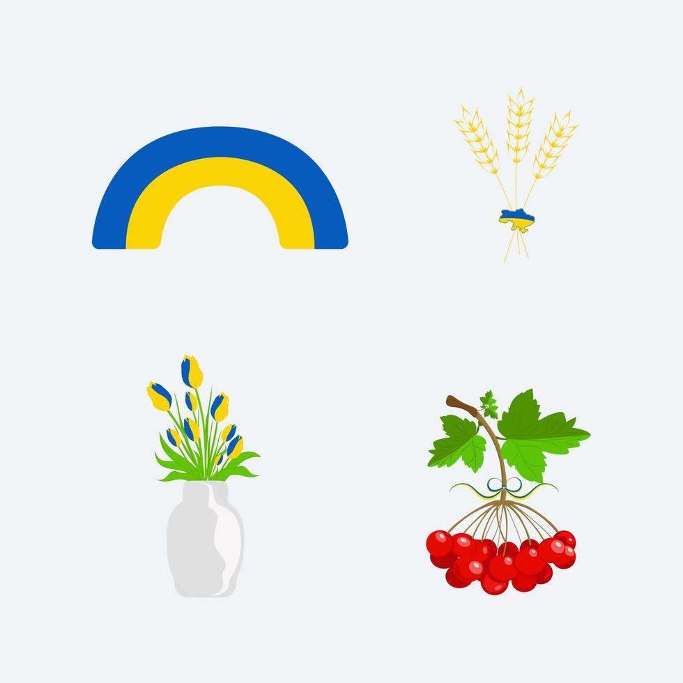 Oekraïense volkssymbolen vector