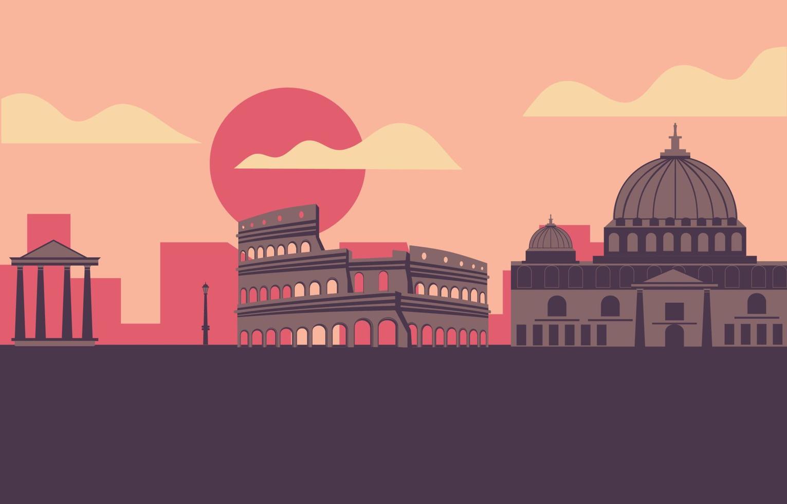 rome stad illustratie vector