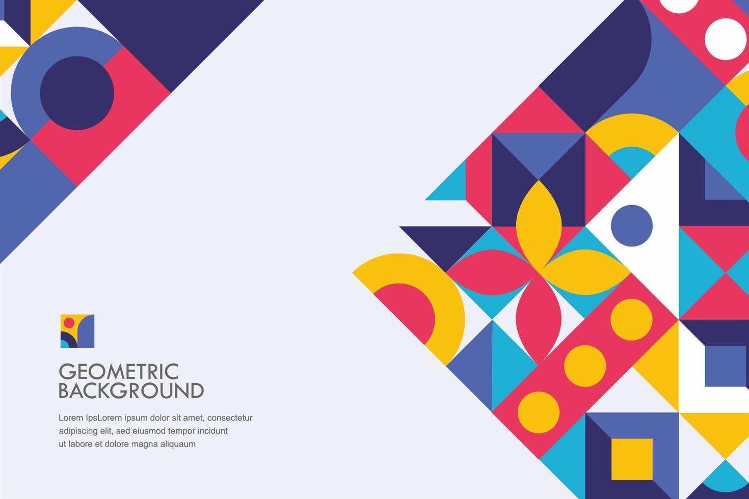 geometrische achtergrond moderne mozaïek gratis vector