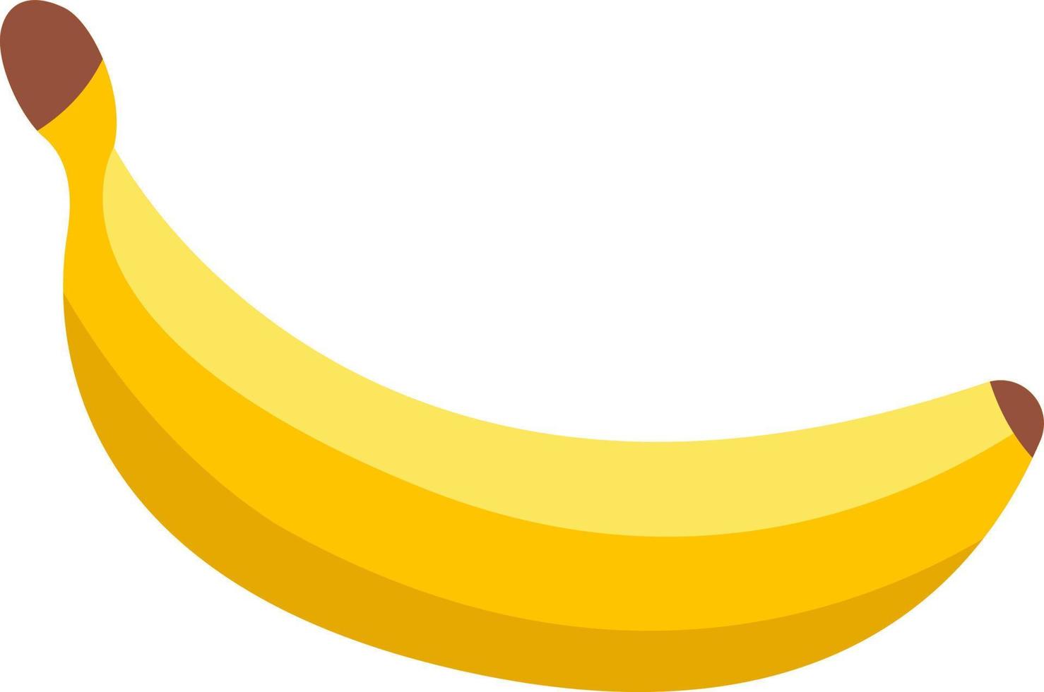 banaan is een gele vrucht. vector