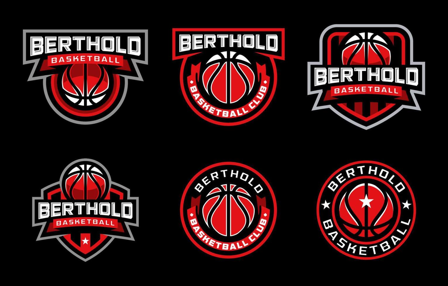 berthold basketbal sport logo's vector
