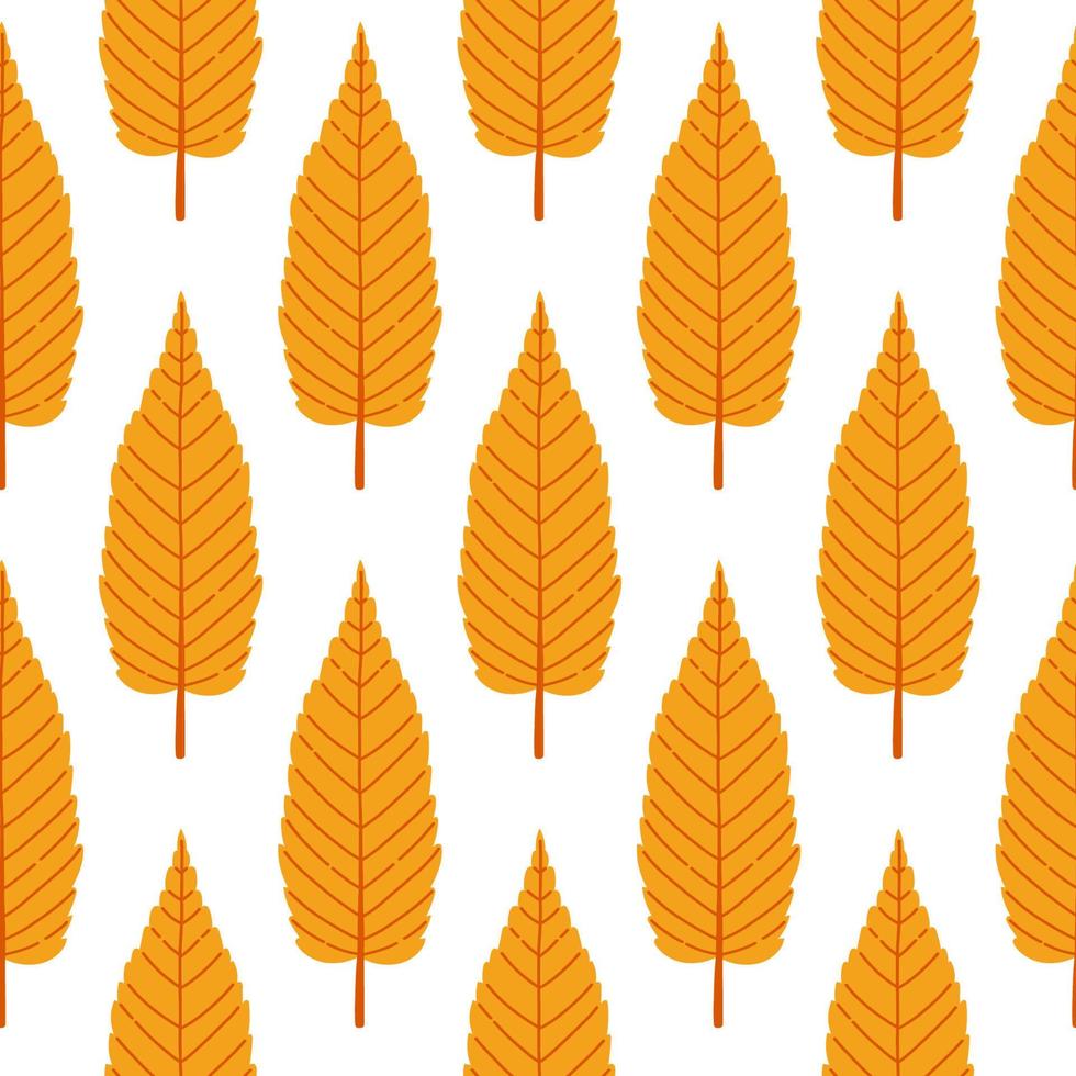 herfstblad naadloze patroon vector eenvoudige bladeren illustratie