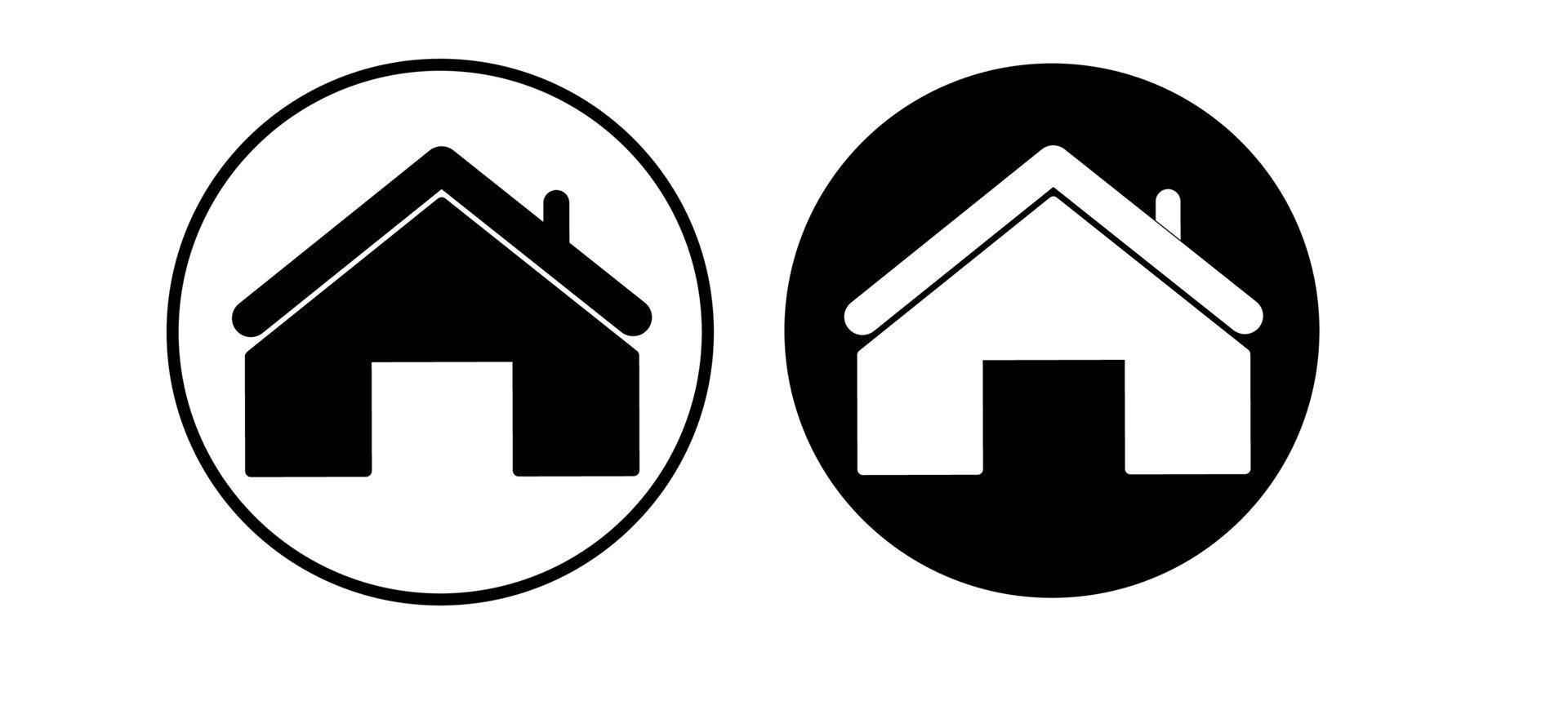 huis icon set vector