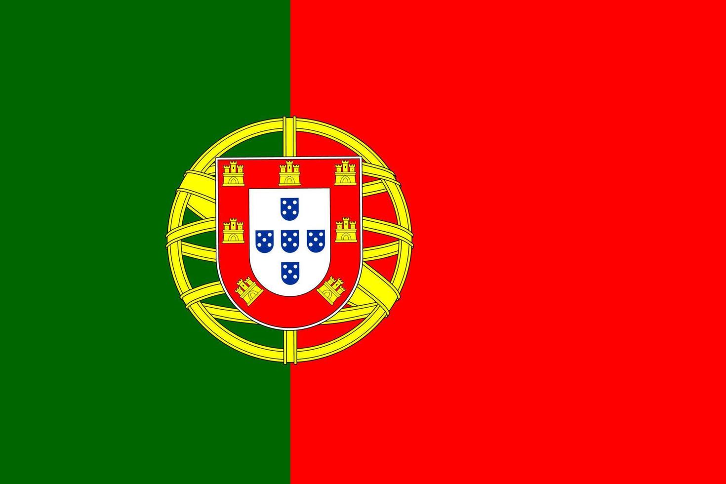 vlag van portugal vector