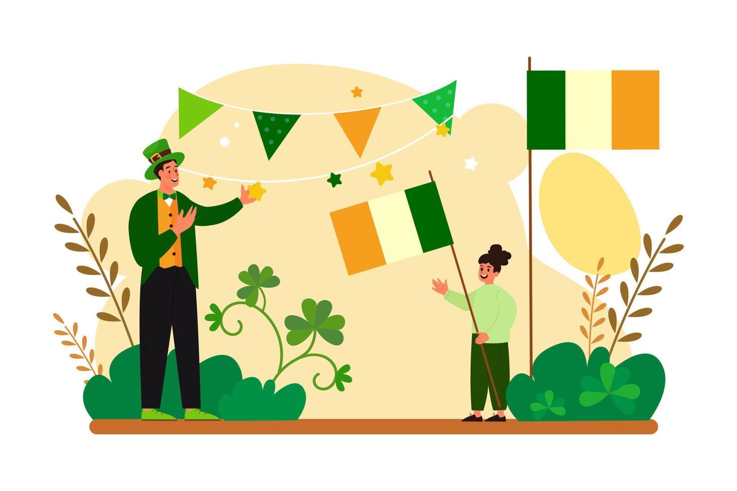 st. patrick dag illustratie concept vector