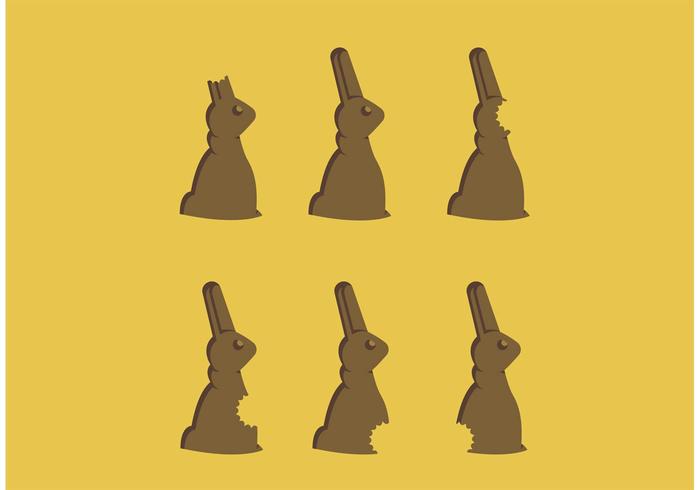 Chocolade Bunny Bites Gratis Vector