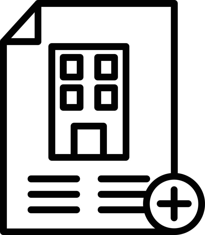 pictogram voor bestandsvectorlijn toevoegen vector