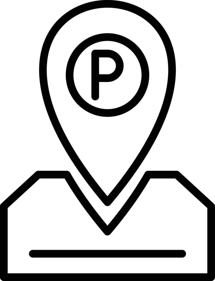 pin vector lijn icoon