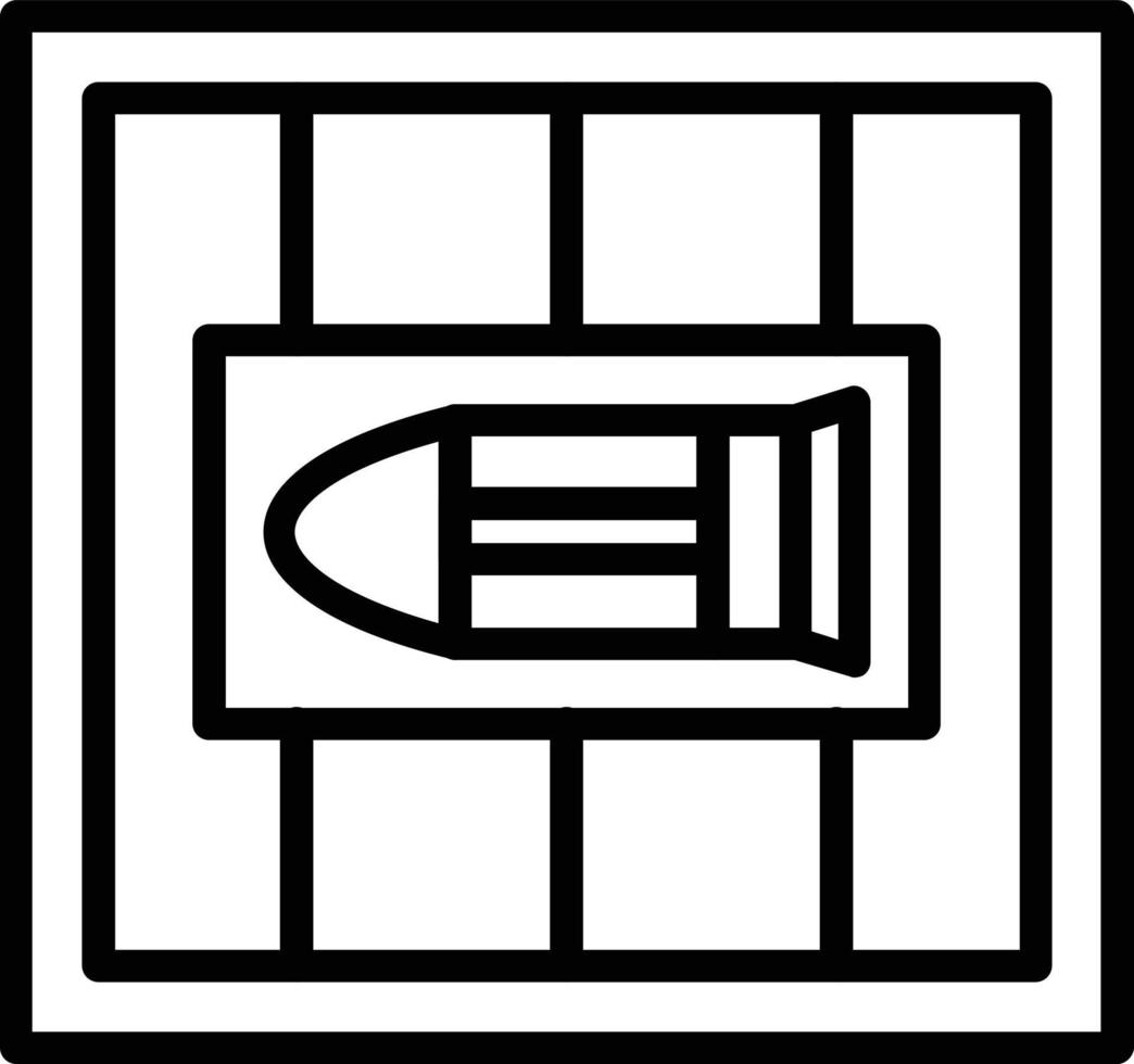 vak vector lijn icoon