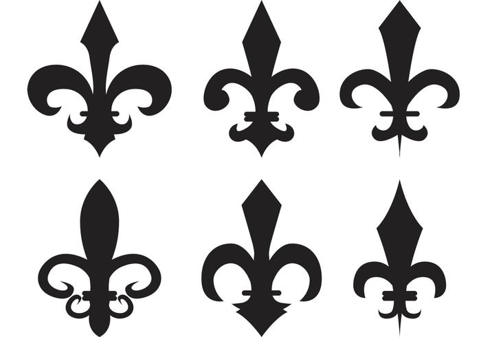 Fleur de Lis Vector Silhouetten