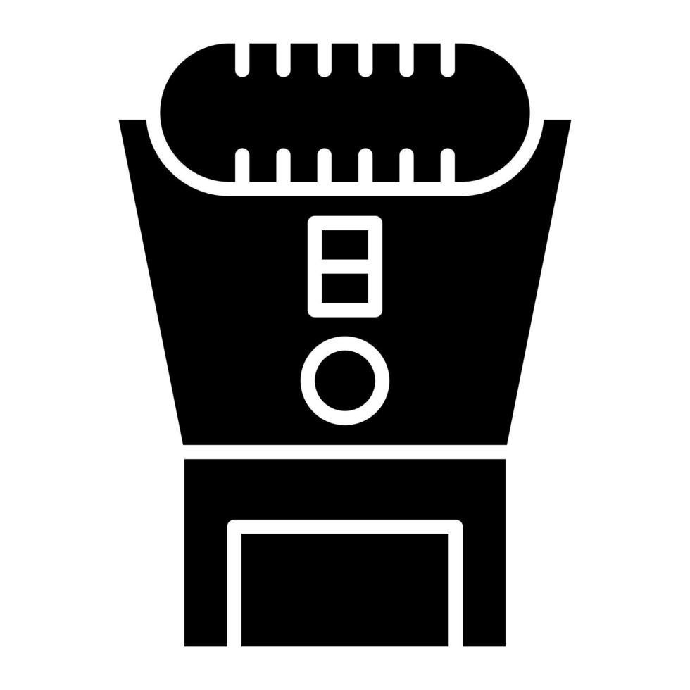 epilator glyph-pictogram vector