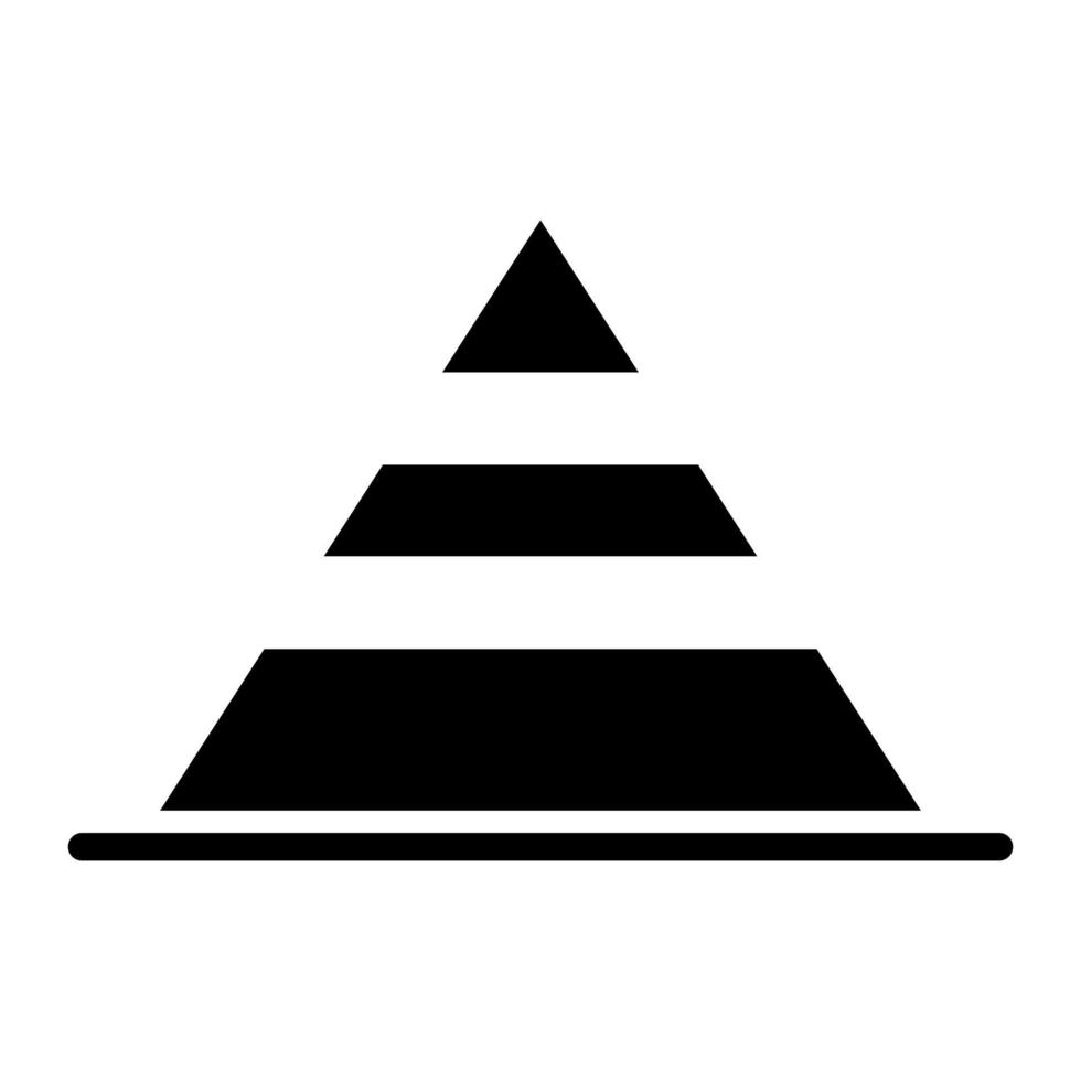 piramide glyph icoon vector