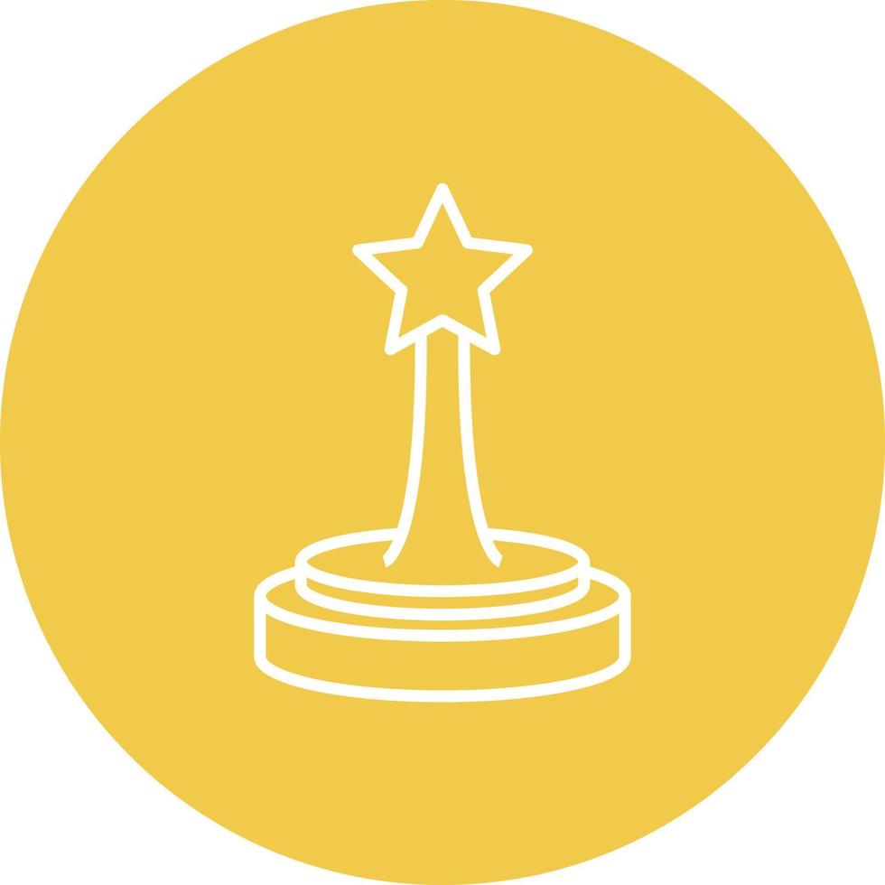 oscar award lijn cirkel achtergrond icoon vector