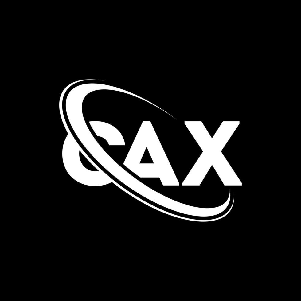 cax-logo. cax brief. cax brief logo ontwerp. initialen cax logo gekoppeld aan cirkel en hoofdletter monogram logo. cax typografie voor technologie, zaken en onroerend goed merk. vector