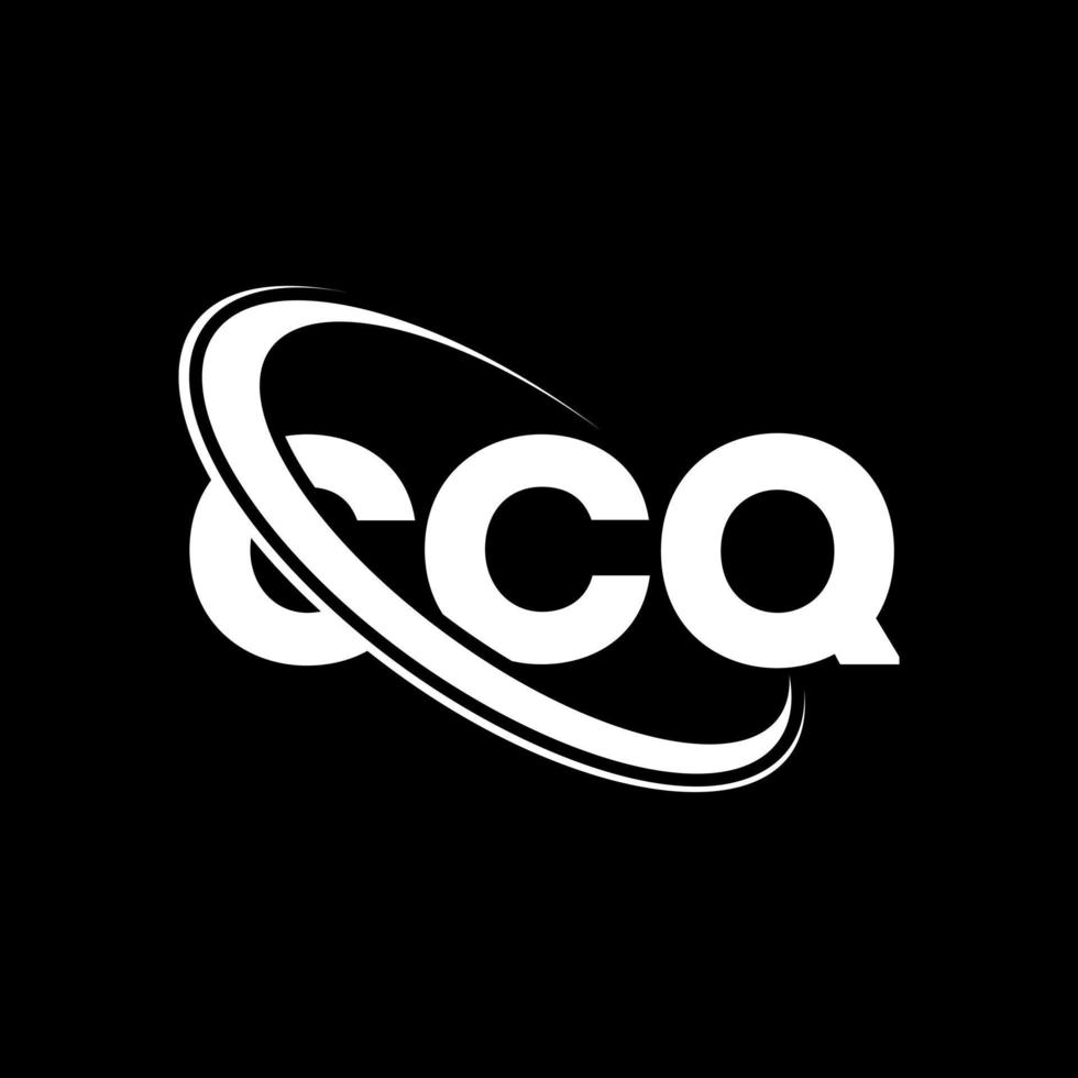ccq-logo. cc brief. ccq brief logo ontwerp. initialen ccq logo gekoppeld aan cirkel en monogram logo in hoofdletters. ccq typografie voor technologie, zaken en onroerend goed merk. vector
