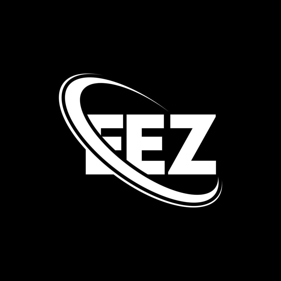 eez-logo. eh brief. eez brief logo ontwerp. initialen eez-logo gekoppeld aan cirkel en monogram-logo in hoofdletters. eez typografie voor technologie, zaken en onroerend goed merk. vector