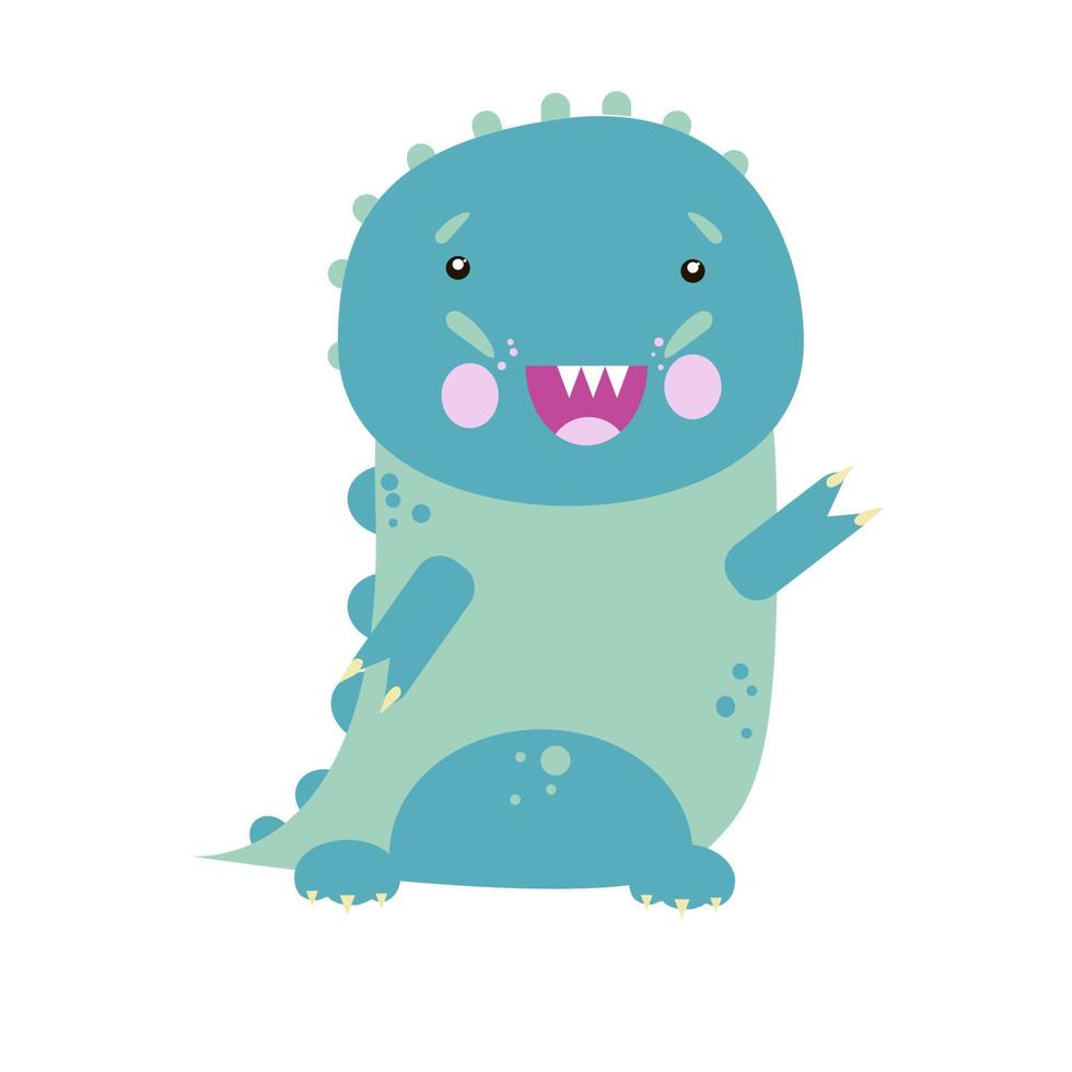 kwekerij vectorillustratie. schattige baby-dinosaurus. vector