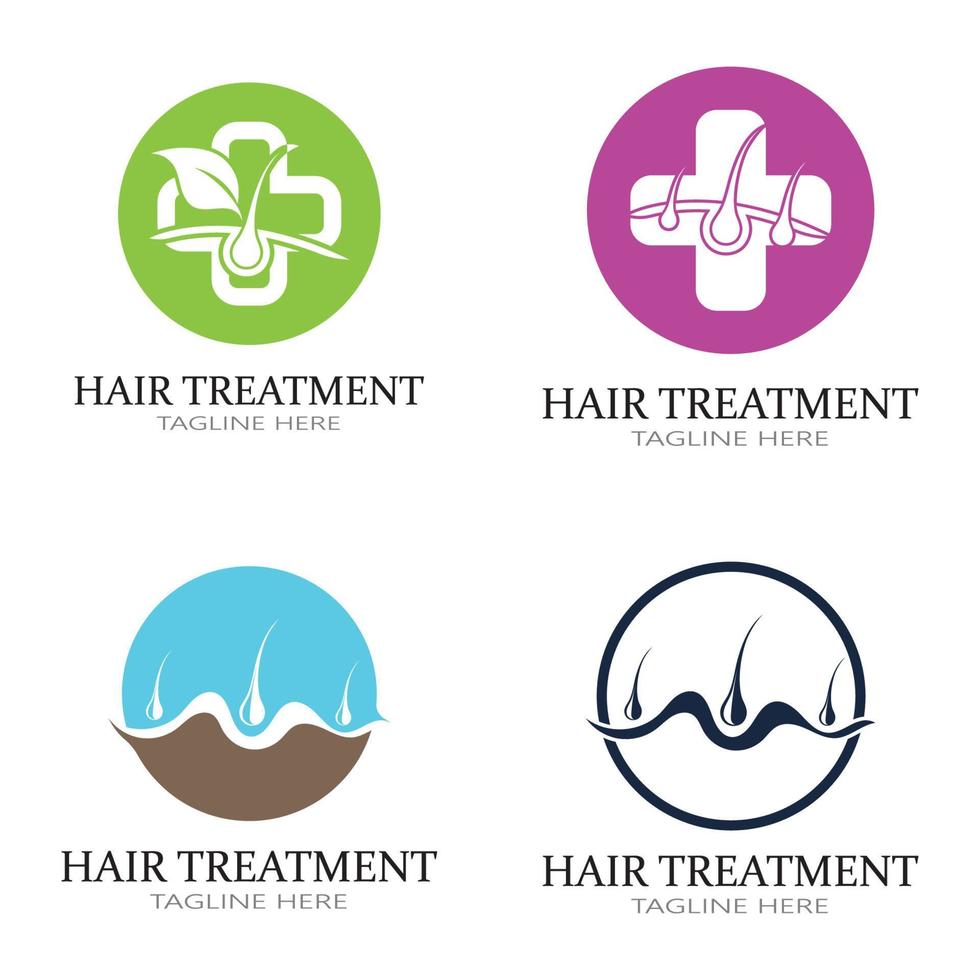 haarbehandeling logo verwijdering logo vector afbeelding ontwerp illustratie