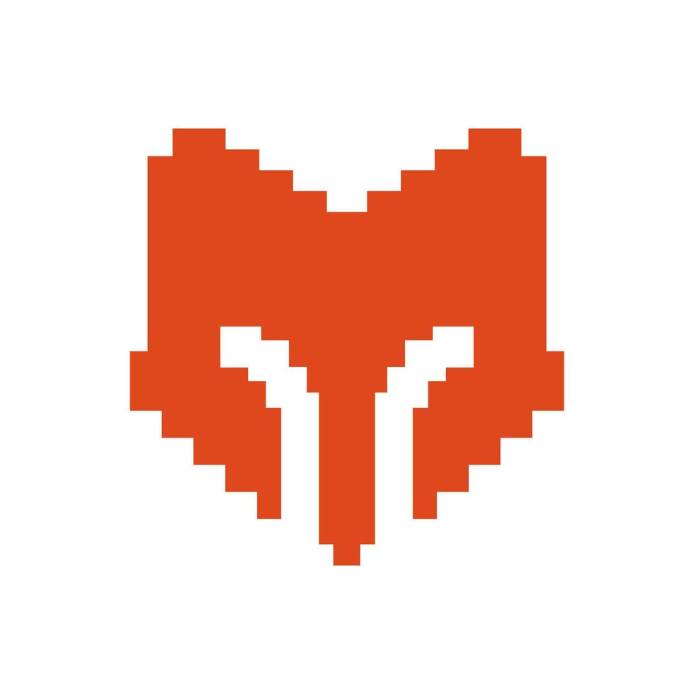 pixel logo vector sjabloon