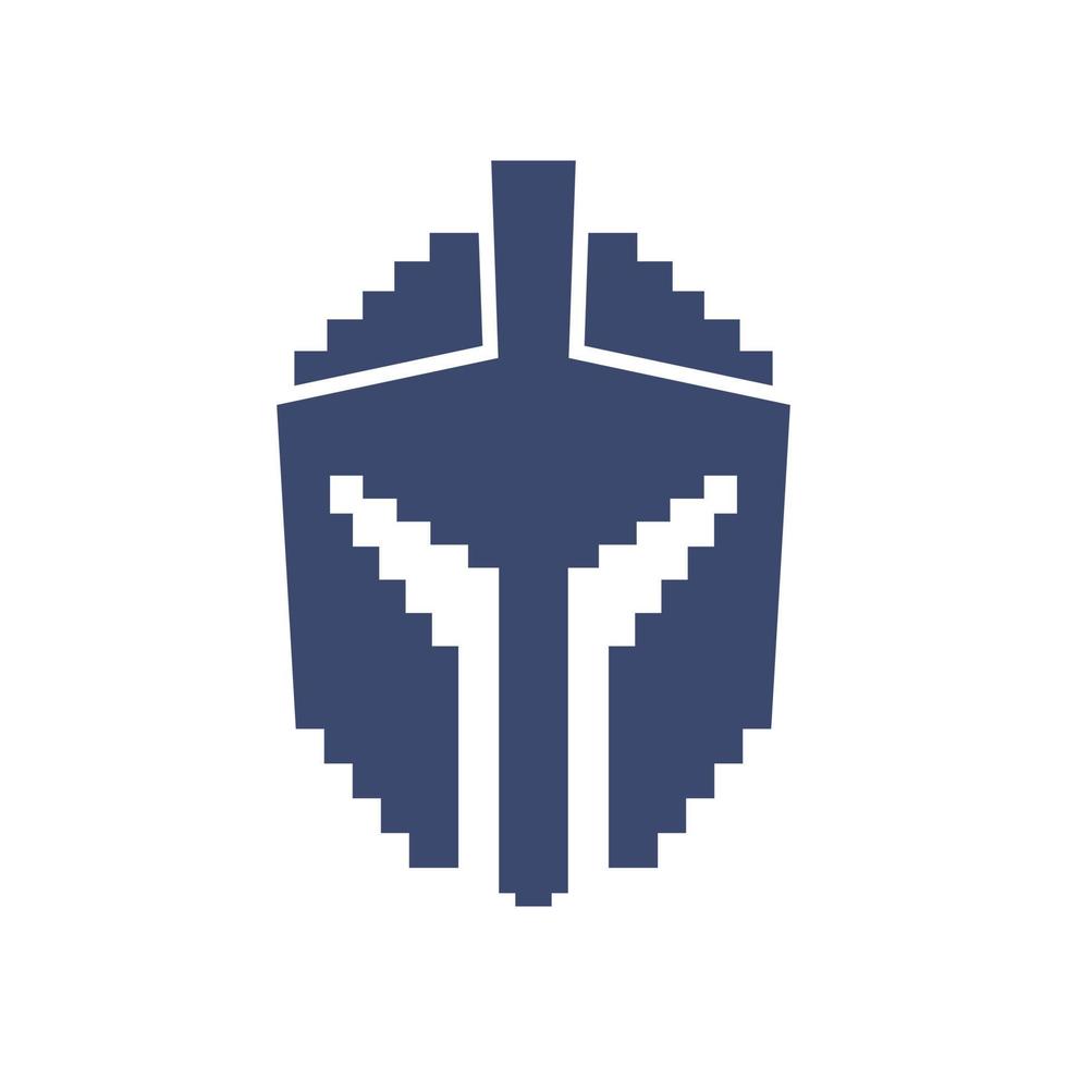 pixel logo vector sjabloon