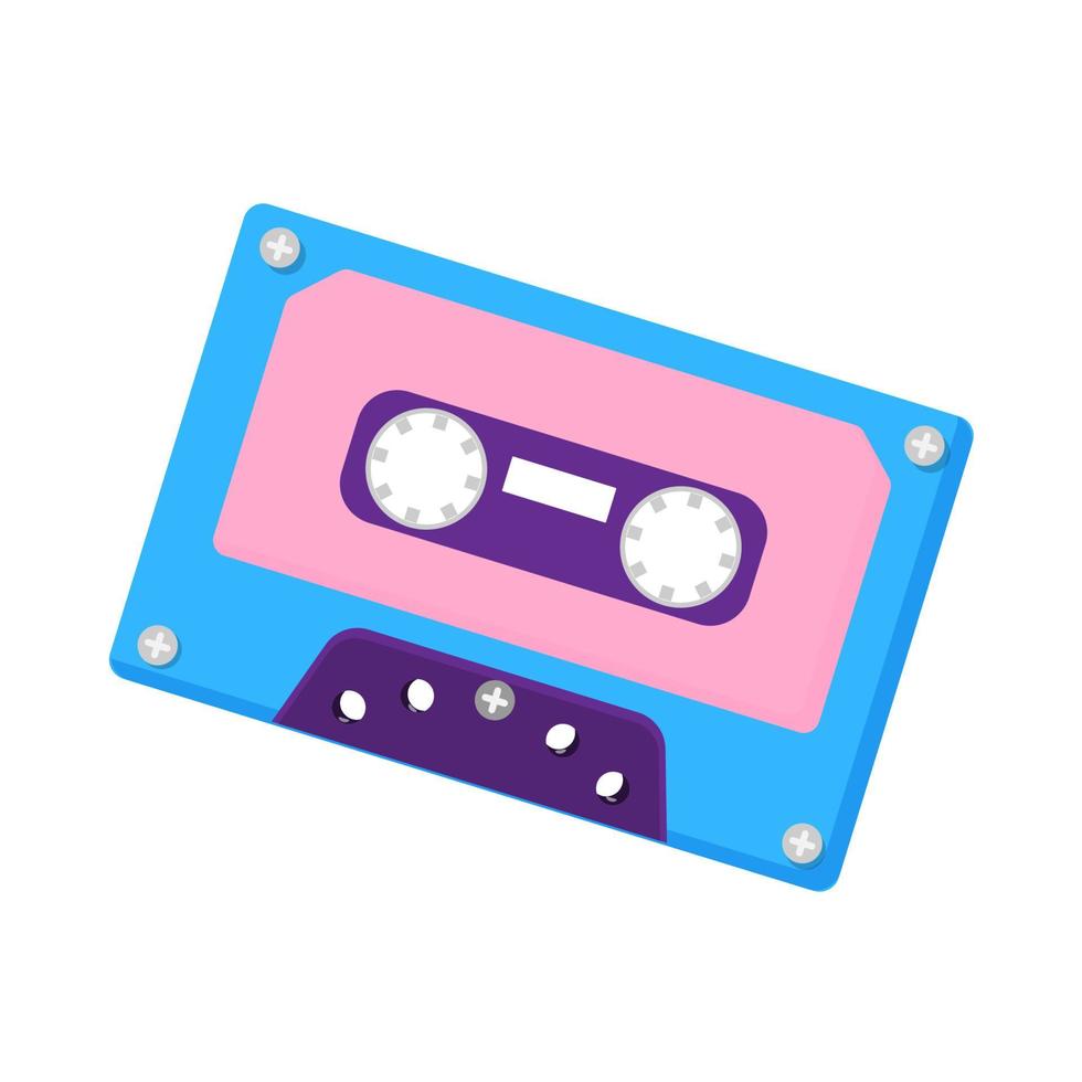 retro cassette, voor een feestje. vector illustratie