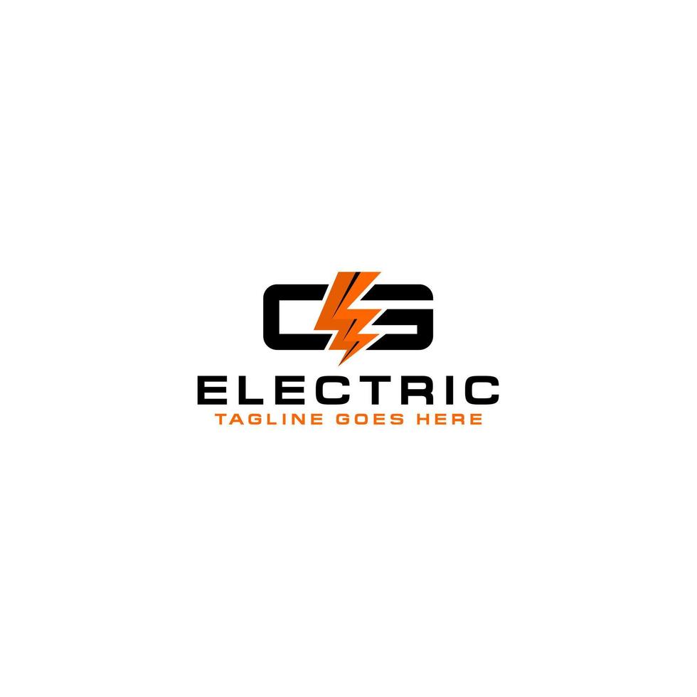 ceg initiaal met e flash elektrisch logo energiebedrijf vector
