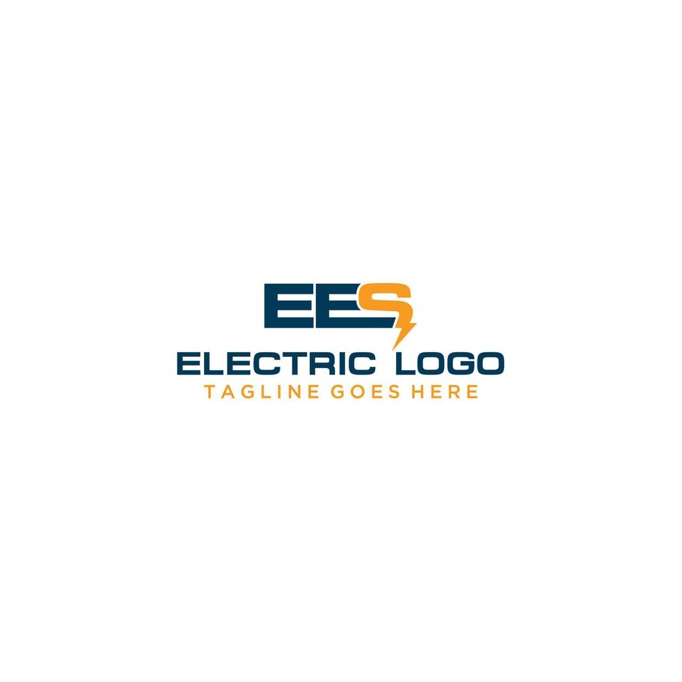 ees elektrisch logo teken ontwerp vector