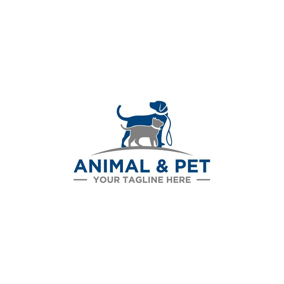 creatief logo-ontwerp voor dieren en huisdieren vector