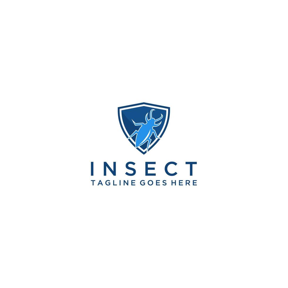 insecten beschermen logo-ontwerp. vector