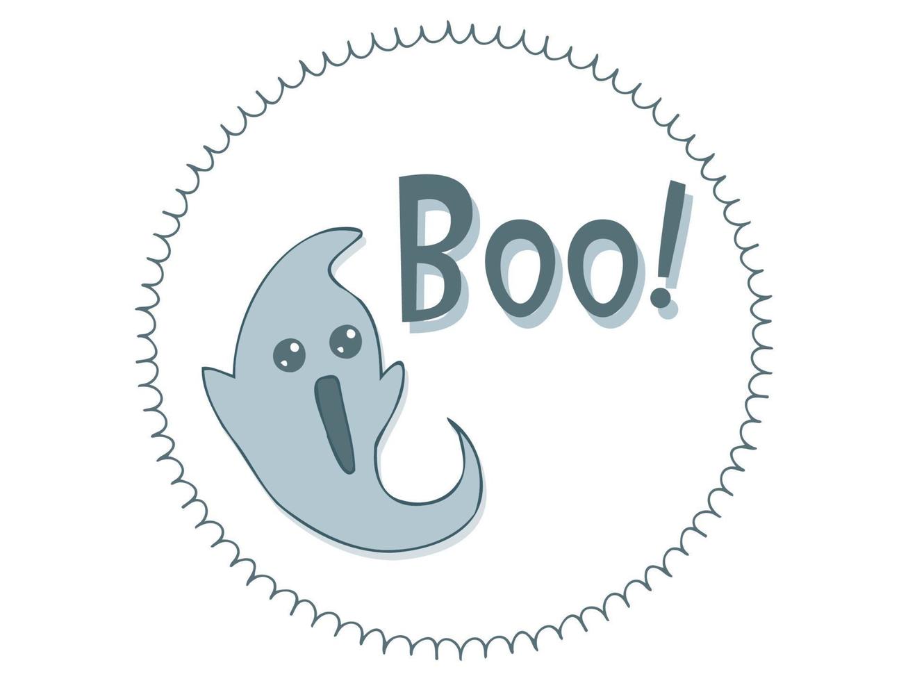 halloween - 31 oktober. handgetekende doodle illustratie. snoep of je leven. happy halloween 2022. spook boe vector