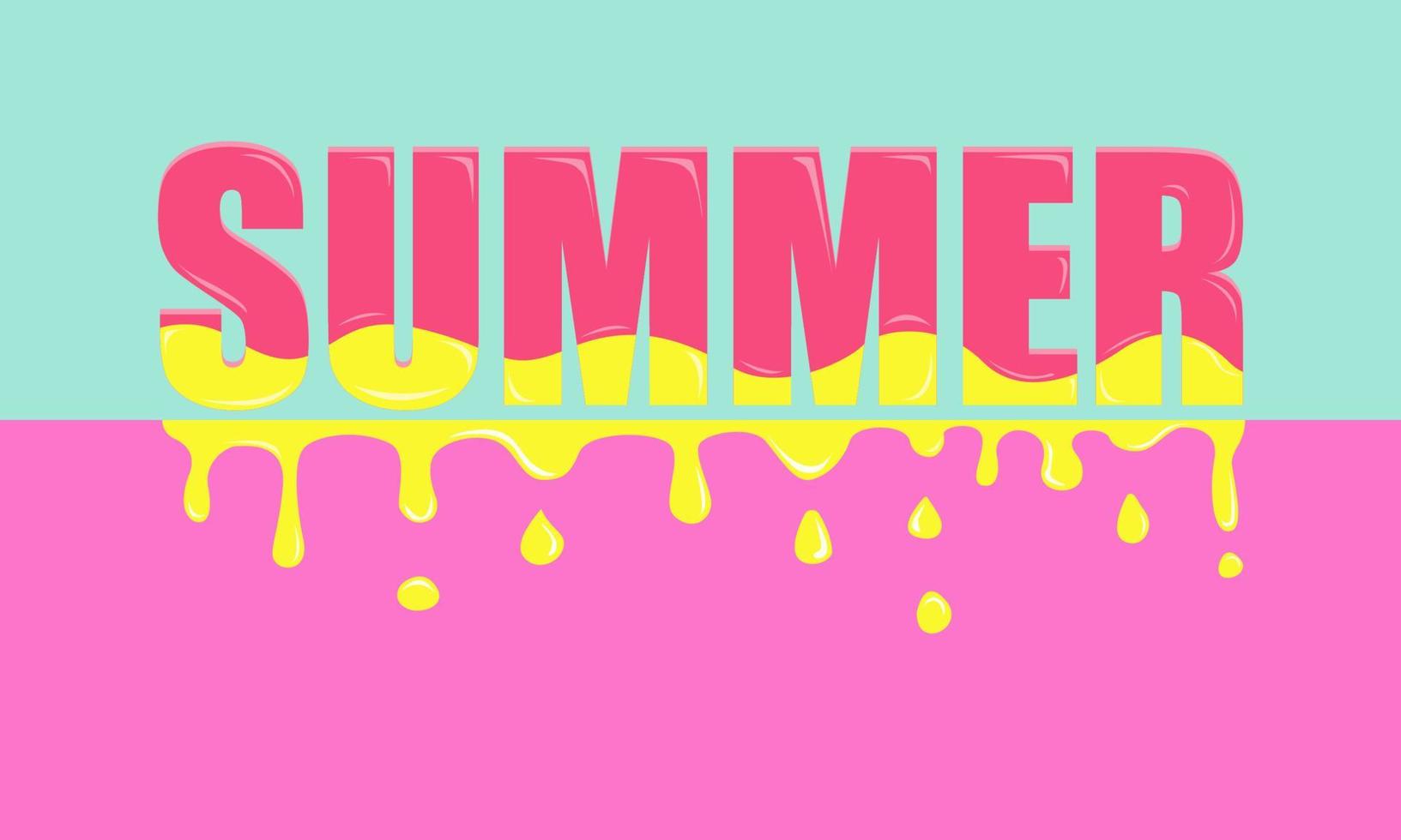 zomer - kleurrijke banner. ontwerp vectorillustratie. vector