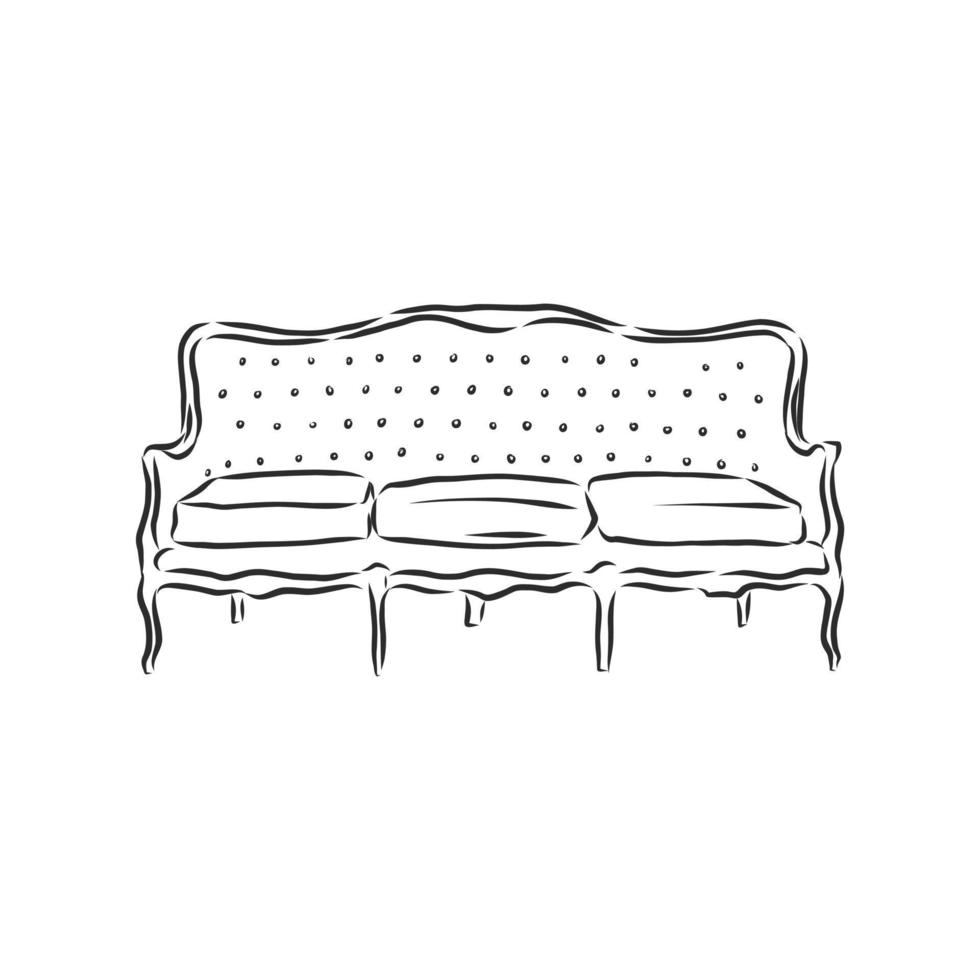 sofa vector schets