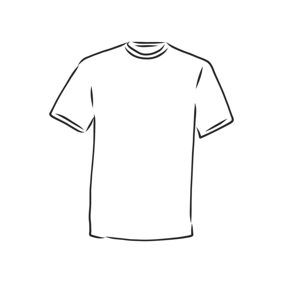 t-shirt vector schets