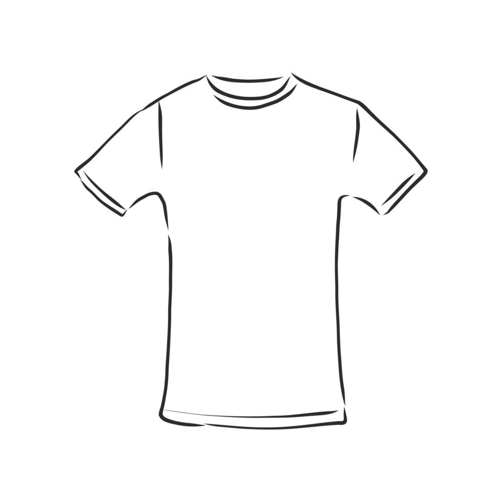 t-shirt vector schets