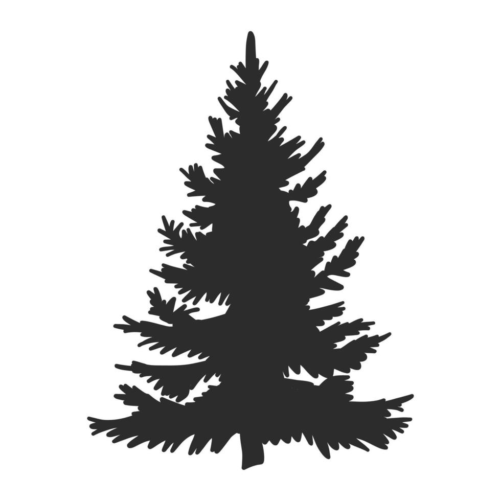 kerstboom vector schets