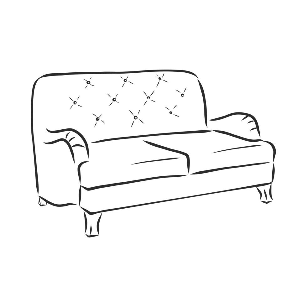 sofa vector schets