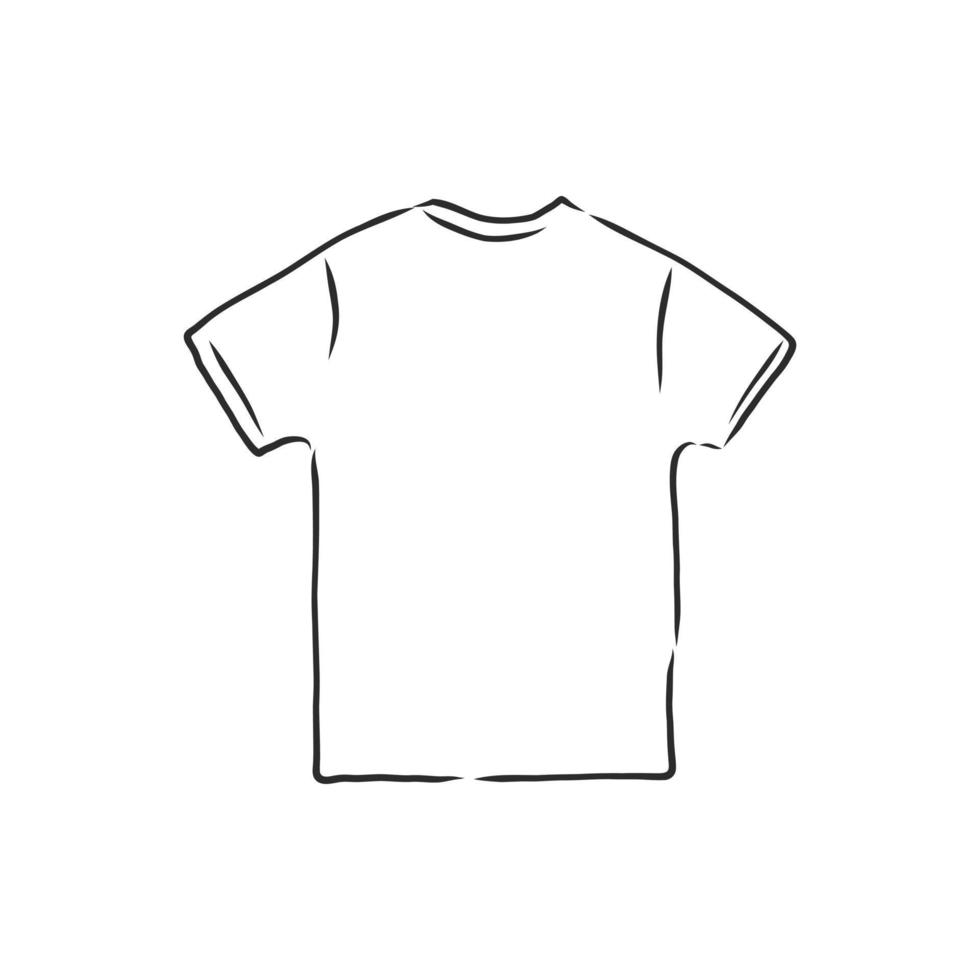 t-shirt vector schets