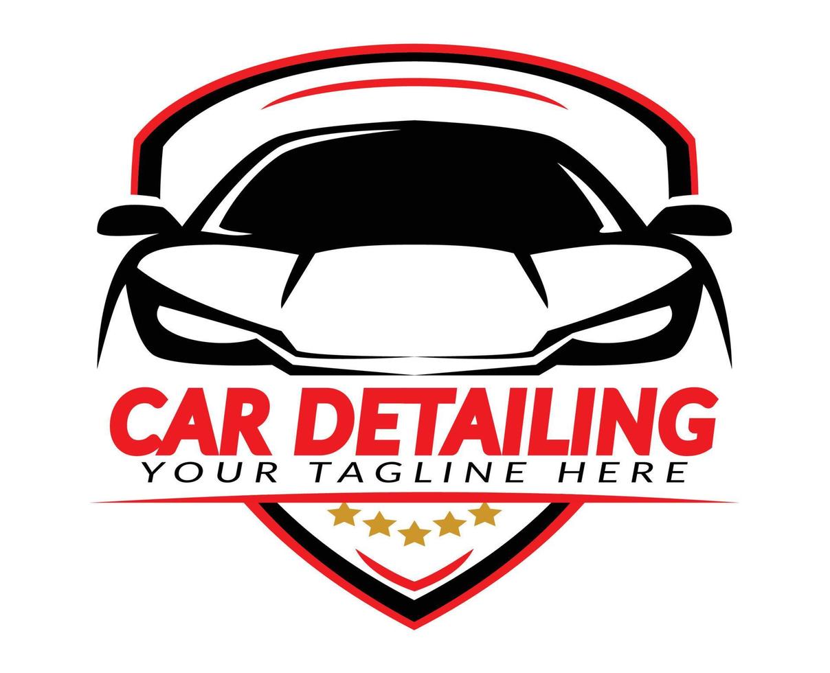 sportwagen detaillering logo voor auto sticker vector