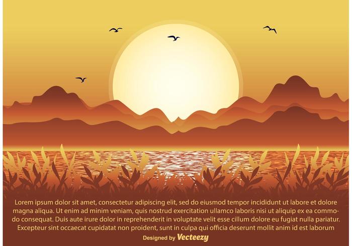 Natuur Scène Illustratie vector