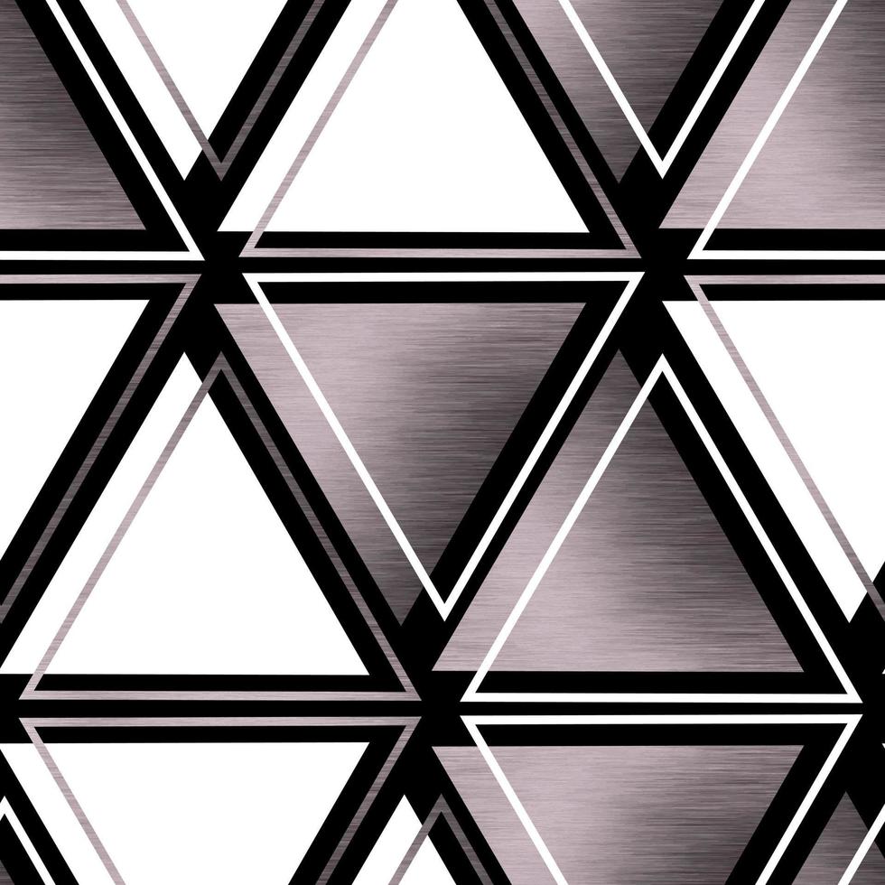 geometrische vector naadloze patroon metalen driehoeken