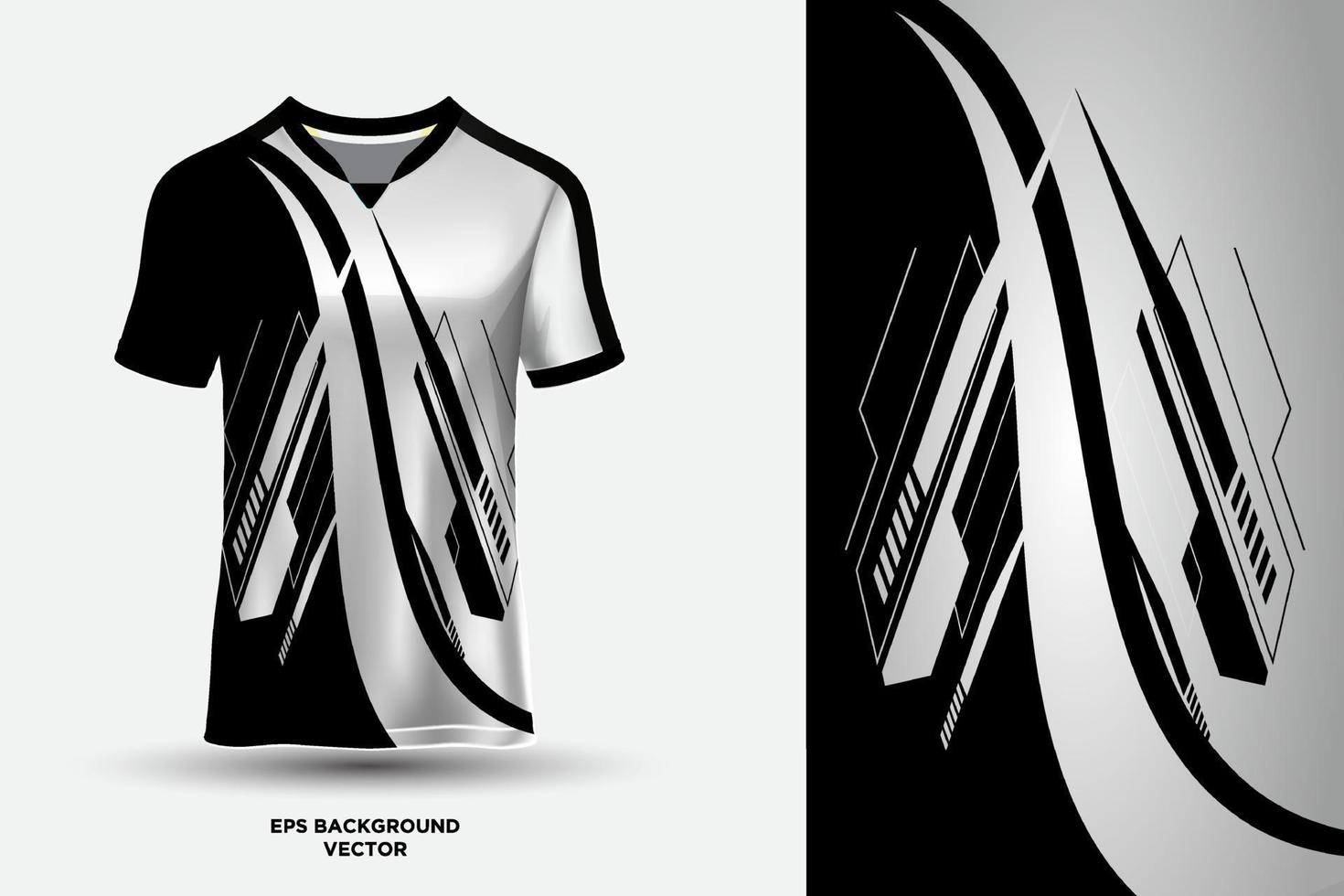 prachtige en bizarre t-shirt sport abstracte jersey geschikt voor racen, voetbal, gaming, motorcross, gaming, fietsen. vector