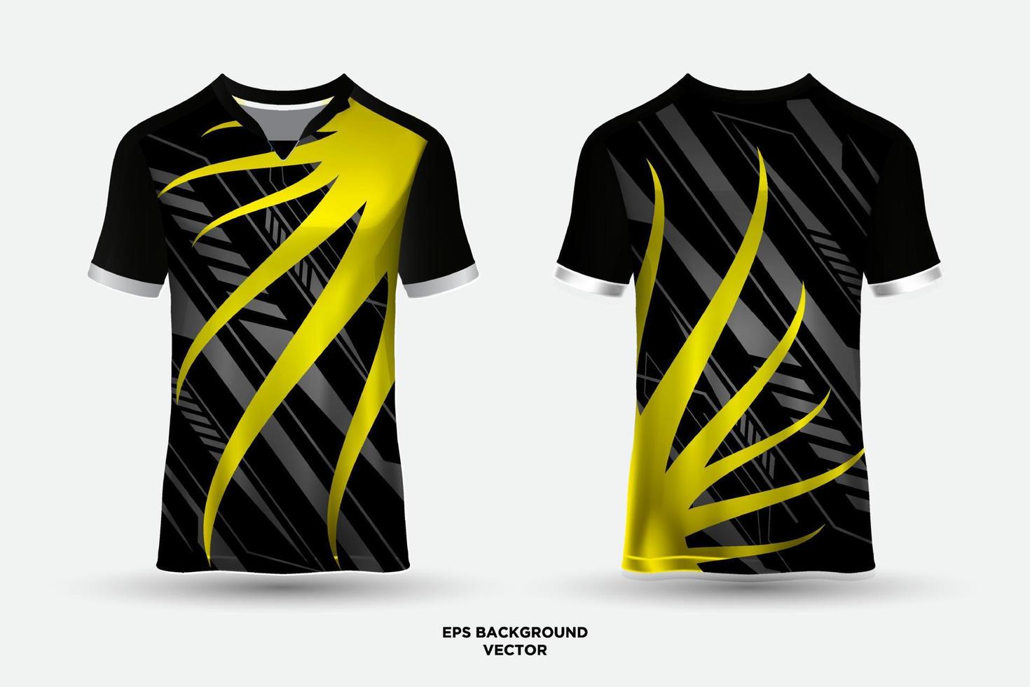 abstract en golvend ontwerp jersey t-shirt sport geschikt voor racen, voetbal, e-sporten vector