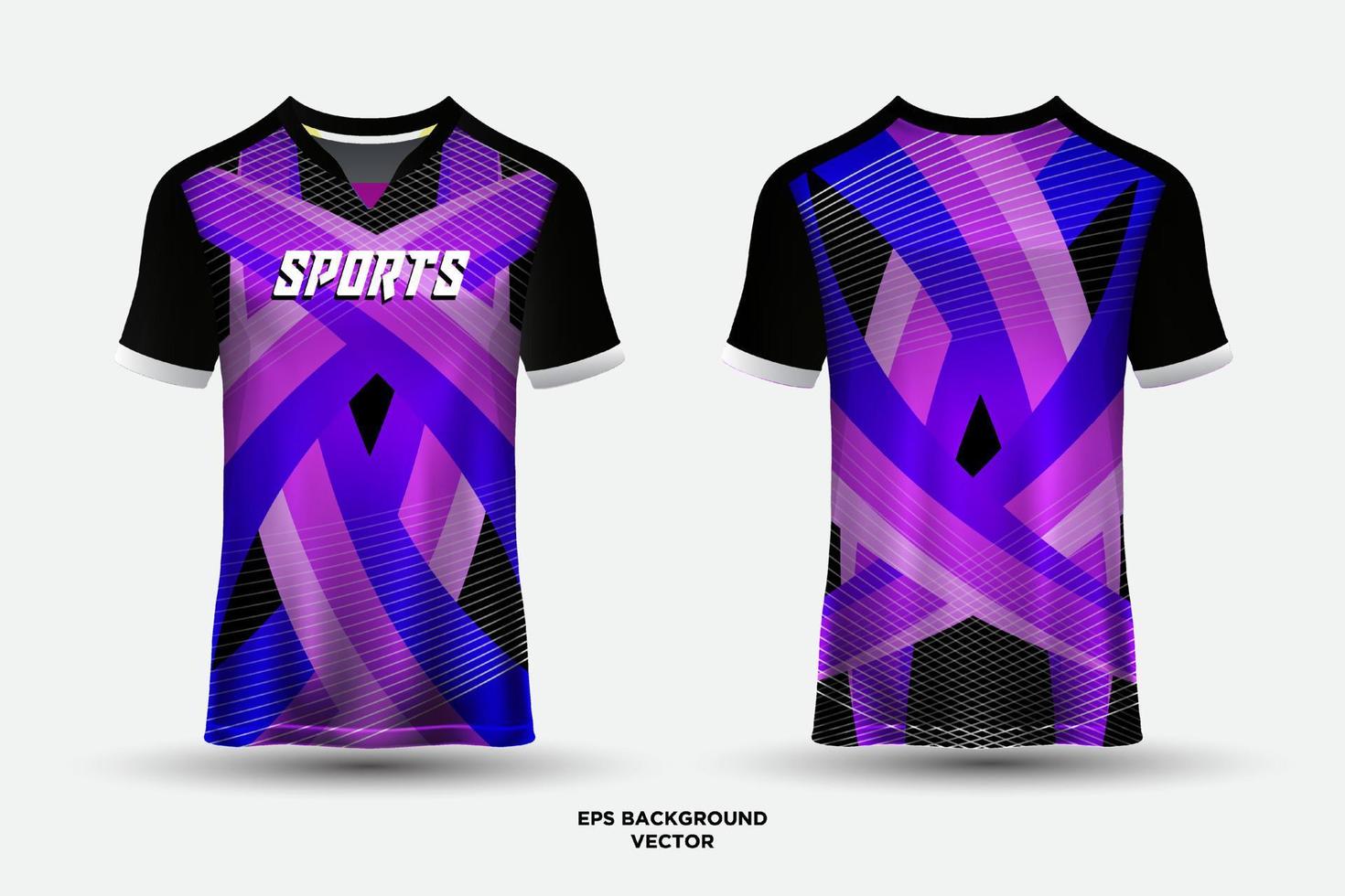 elegant golvend ontwerp jersey t-shirt sport geschikt voor racen, voetbal, e-sporten. vector